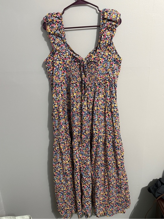 Old Navy Dresses & Skirts - Old Navy Dress Womens Extra Large Tiered Ditsy Floral Smocked Cottagecore